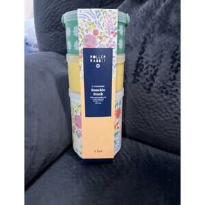 Roller Rabbit x Target 3-Container Snackle Stack NEW IN HAND Stackable BPA Free